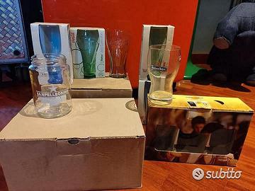 Lotto bicchieri coca cola san pellegrino cocktail