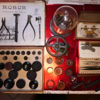 attrezzi tornio punzoniera per orologiaio vintage