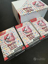 3 booster box ita sealed pokemon 151