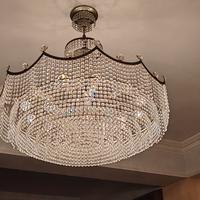 Lampadario da salone in cristallo