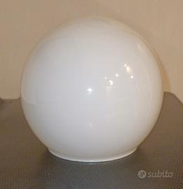 Sfera in vetro opalino per lampada vintage 