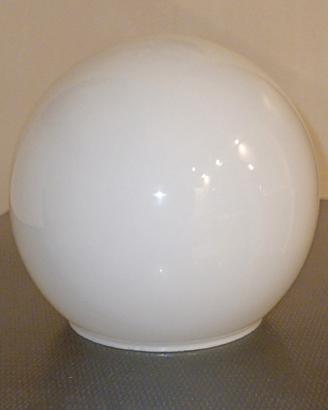 Sfera in vetro opalino per lampada vintage 