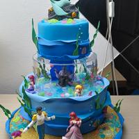 Torta scenografica sirena Ariel 