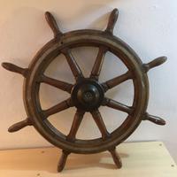 Antica ruota timone nautico metà 1800