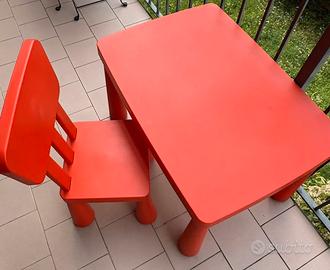 tavolo ikea mammut + sedia