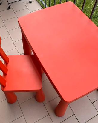 tavolo ikea mammut + sedia