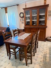 Credenza tavolo e sedie arte povera