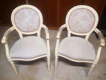 2 Sedie marca "Franchi" con braccioli