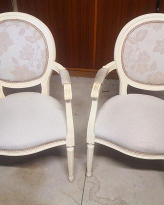 2 Sedie marca "Franchi" con braccioli