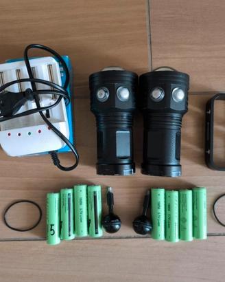 Set  2 Illuminatori Subacquei LED RGB