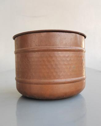 Vaso in rame vintage martellato Cachepot portavaso