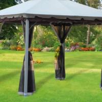 Gazebo Da Giardino Con Zanzariera 3x3