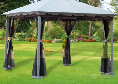 Gazebo Da Giardino Con Zanzariera 3x3