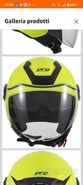 UFO PLAST CASCO URBAN SPIRIT DEMI-JET GIALLO FLUO 