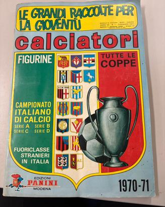 Album Panini Calciatori 1970/71 non completo