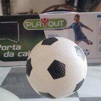 Porta da calcio con pallone e gonfietto incluso!