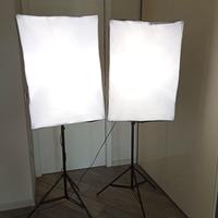 kit illuminazione lampade fotografia softbox