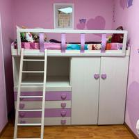 Cameretta GIESSEGI bianca e rosa