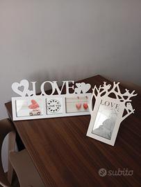coppia cornici da parete e da tavolo 