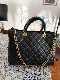 borsa blu in pelle Rocco ragni 