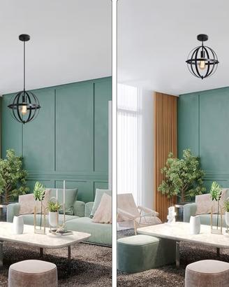 Lampadario nero elegante per casa moderna