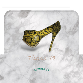 Scarpe statement pitonate  n° 41