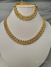 Set Collana + Bracciale Cuban Unisex 