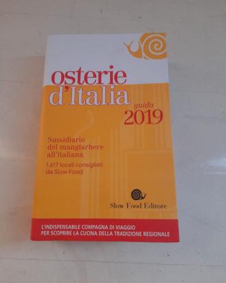 Libro Osterie d'Italia Guida 2019 Slow Food Editor