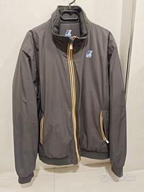Giacca K-Way Johnny Ripstop Pile Grigio XXL