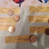 7 monete da 100 Lire, Italia e San Marino