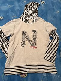 Maglia a manica lunga, bambino con cappuccio