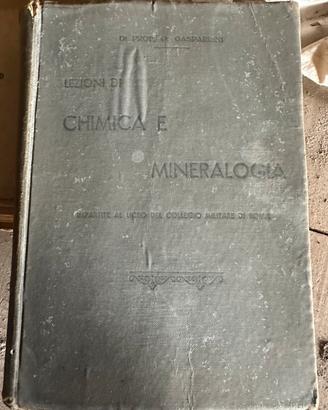 LIBRO ANTICO Chimica Litografia Collegio Roma