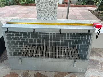 Trasportino cane zincato