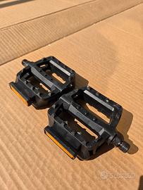Coppia Pedali Flat Wellgo - Neri - Per MTB / City