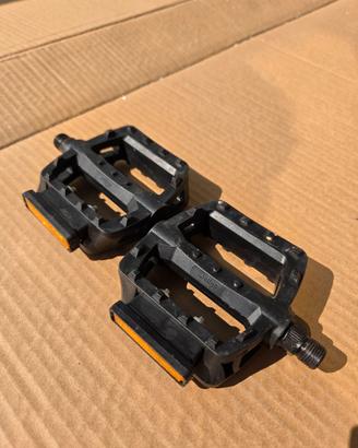 Coppia Pedali Flat Wellgo - Neri - Per MTB / City