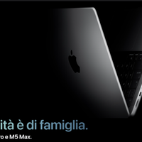 MacBook Pro M4 M5 Pro e M4 M5Max Nuovi disponibili