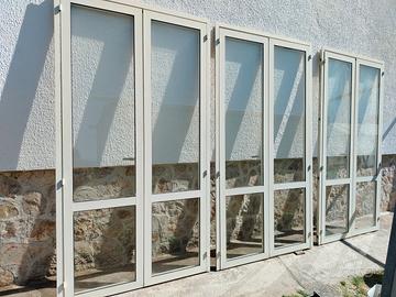 Infissi in alluminio usati: stock 8 Pezzi