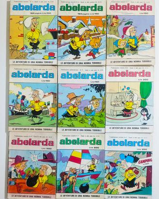Lotto di 9 fumetti Abelarda anni 70