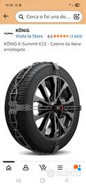 N° 2= Catene da neve KONIG K-SUMMIT K22  "NUOVE"