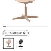 Scrivania e sedia girevole Ikea (usate)