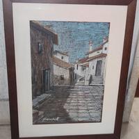 Quadro Giacopetti Giovanni "Veduta di OPI"