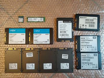 SSD SATA e NVMe vari