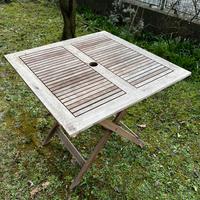 Tavolo da giardino pieghevole in legno