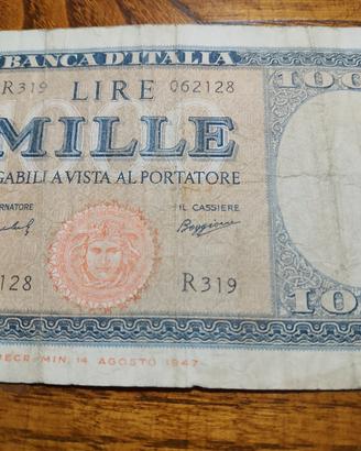 1000 Lire Banca d'Italia - Italia Ornata di Perle 