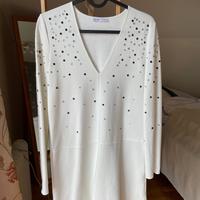 Vestito midi con strass