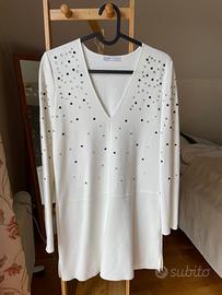 Vestito midi con strass