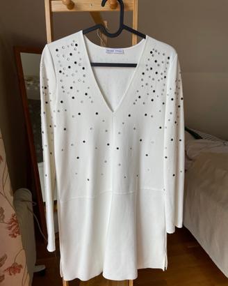 Vestito midi con strass