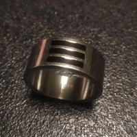 Anello TSAR in acciaio e titanio