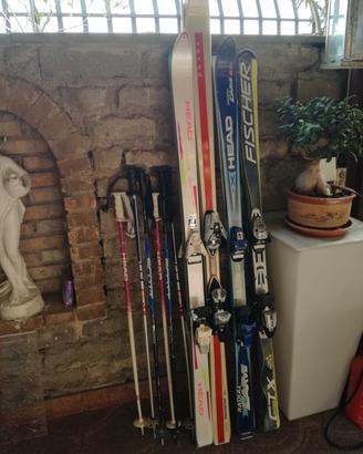4 paia di sci  , varie marche 