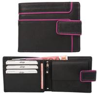 Portafoglio in pelle di vacchetta Color Exclusive